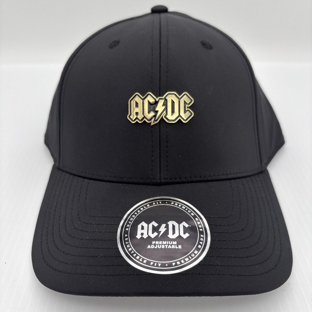 Lids Exclusive AC DC Strapback Hat Mens Black Rock N Roll Premium Adjustable Cap